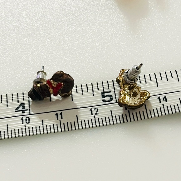 Four Sets Vintage Christmas Earring Stud Sets Santa Bell SnowmanHoliday Jewelry - Picture 8 of 16